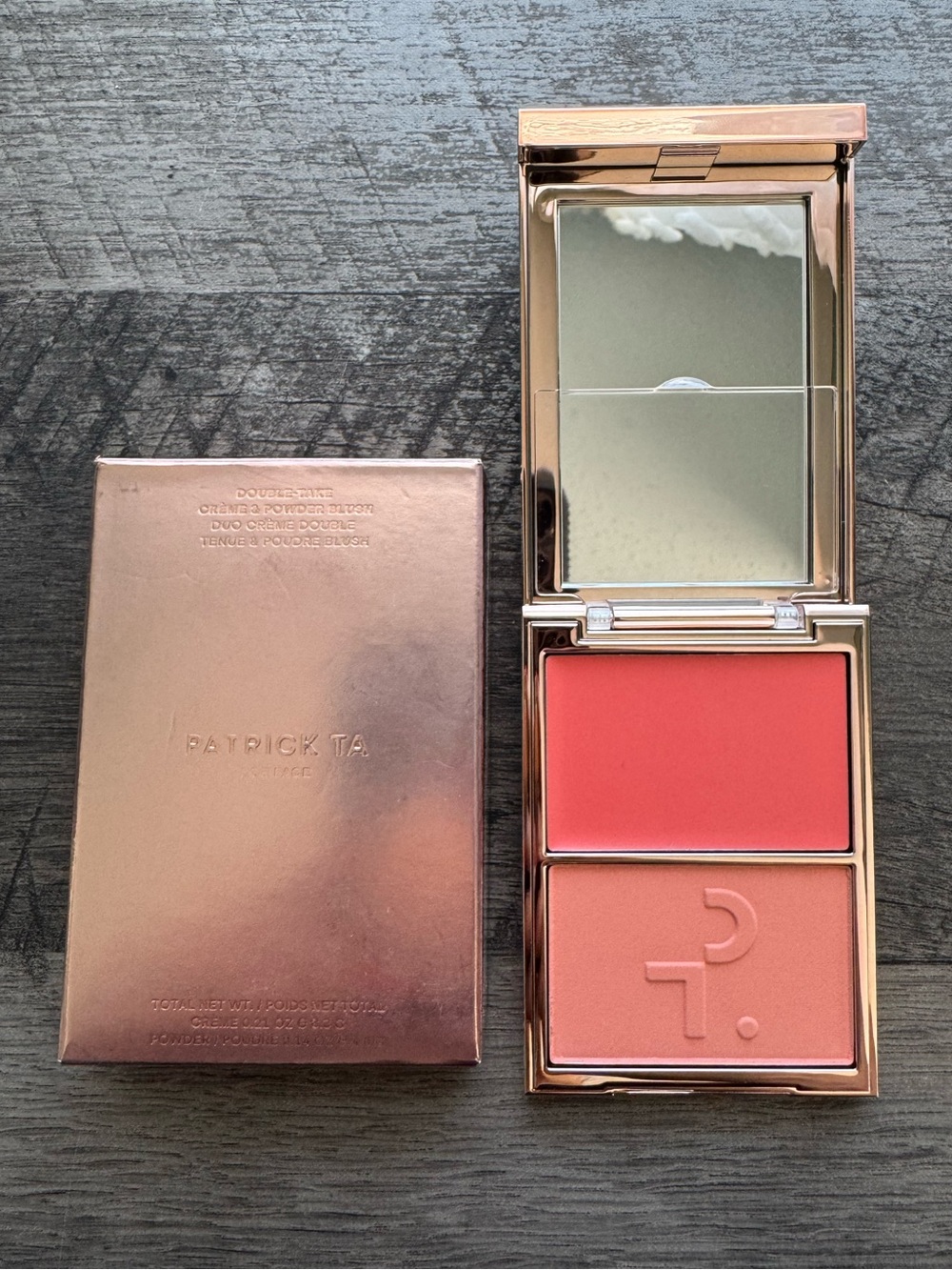 Patrick Ta Double-Take Crème & Powder Blush Duo - She’s The Moment (NIB)